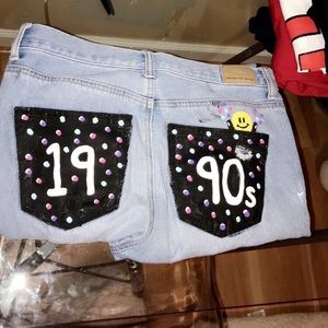 Painted Mom Jeans